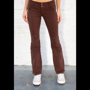 Brandy Melville brown Agatha pants